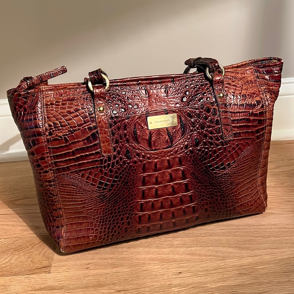 Brahmin Medium Asher Tote Purse brown